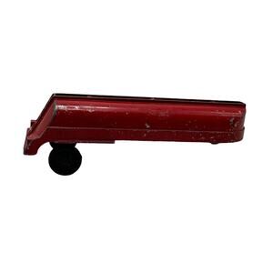 Vintage Red Die-Cast Toy Tanker Trailer‎ With Wheels & Ladder